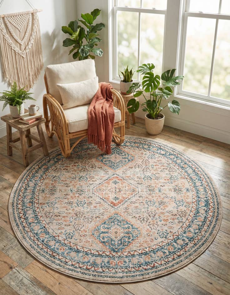 Detail image of 5' 3 x 5' 3 Newport Round Rug