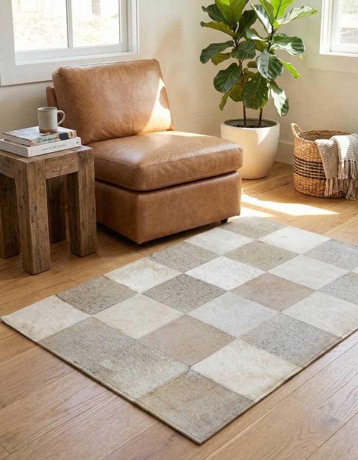 Detail image of 2' 1 x 3' 1 Cowhide Rug