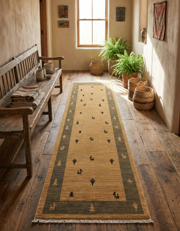Detail image of 2' 7 x 10' Kashkuli Gabbeh Runner Rug