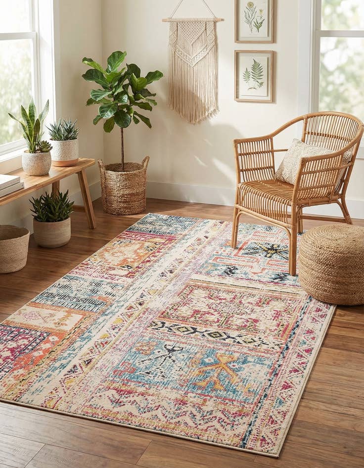 Detail image of 5' x 8' Washable El Paso Rug