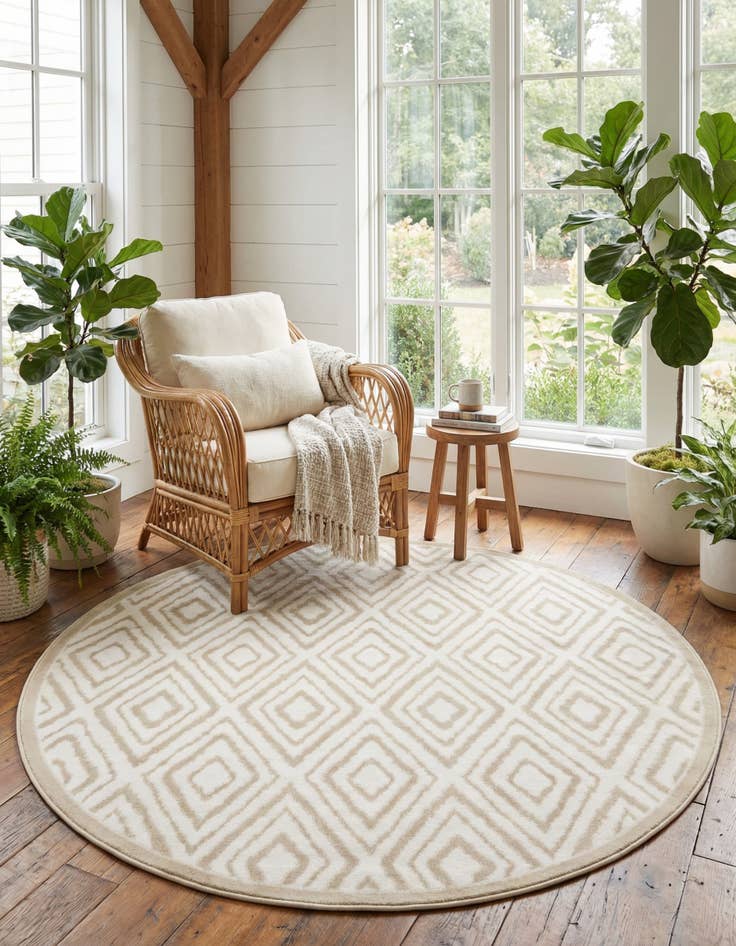 Detail image of  6' x 6' Hermitage Round Rug