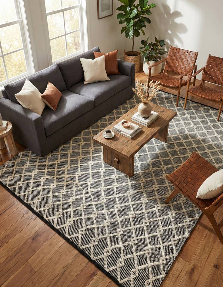 Detail image of 9' x 12'  Hand Knotted Jill Zarin Dorset Rug