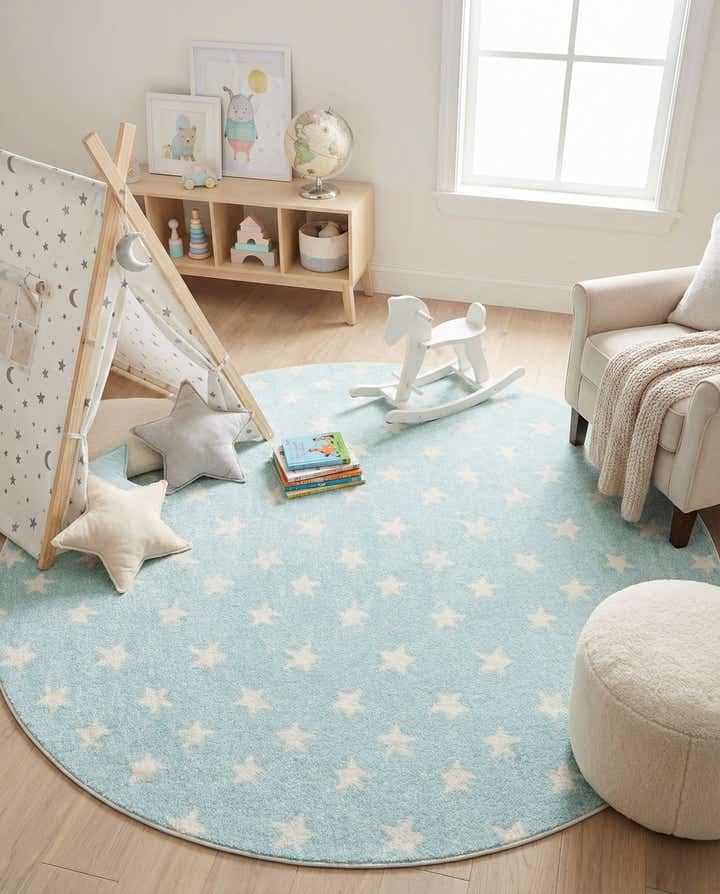 7' 10 x 7' 10 Whimsy Kids Round Rug