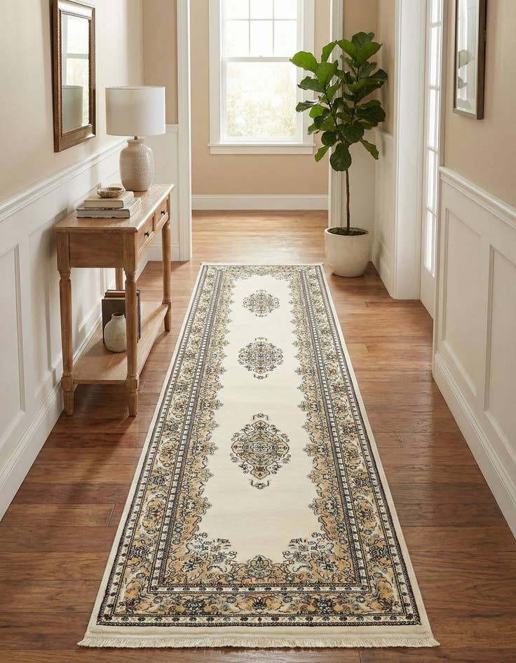 Detail image of 3' x 13' Nain Design Runner Rug