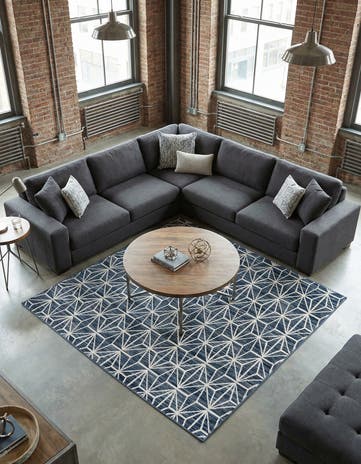Jill Zarin 7' 10 x 7' 10 Uptown Fifth Avenue Square Rug