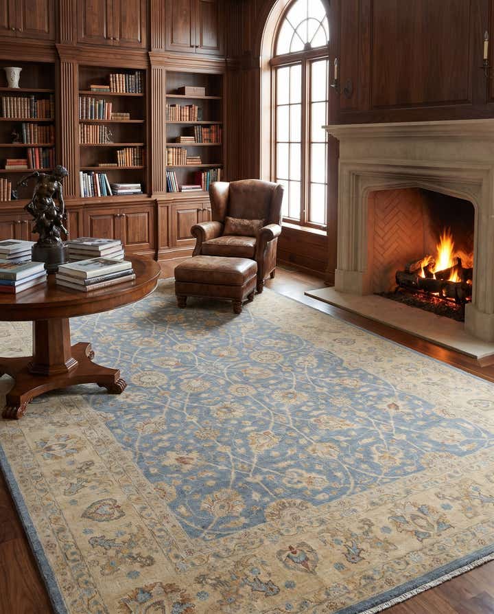 9' 9 x 13' 10 Hand Knotted Ziegler Rug