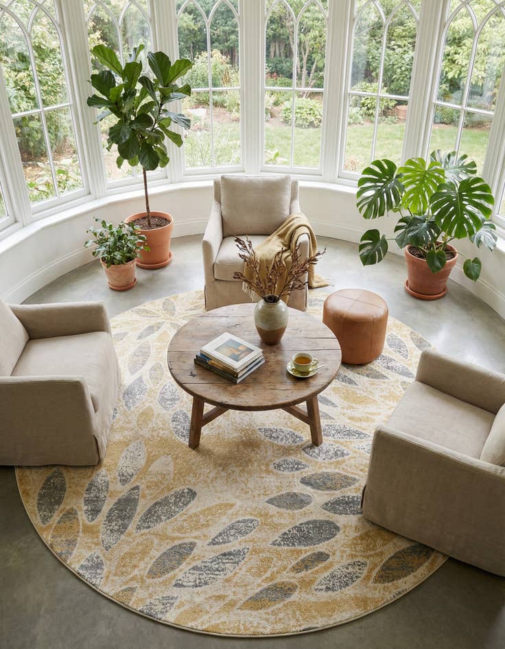 Detail image of  10' 2 x 10' 2 Charleston Round Rug