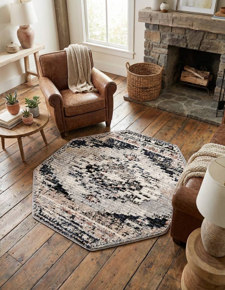 Detail image of 4' x 4' Tucson Octagon Rug