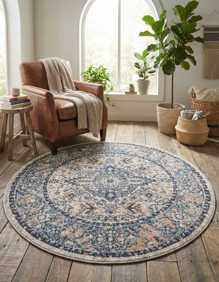 Detail image of 4' x 4' Lola Round Rug