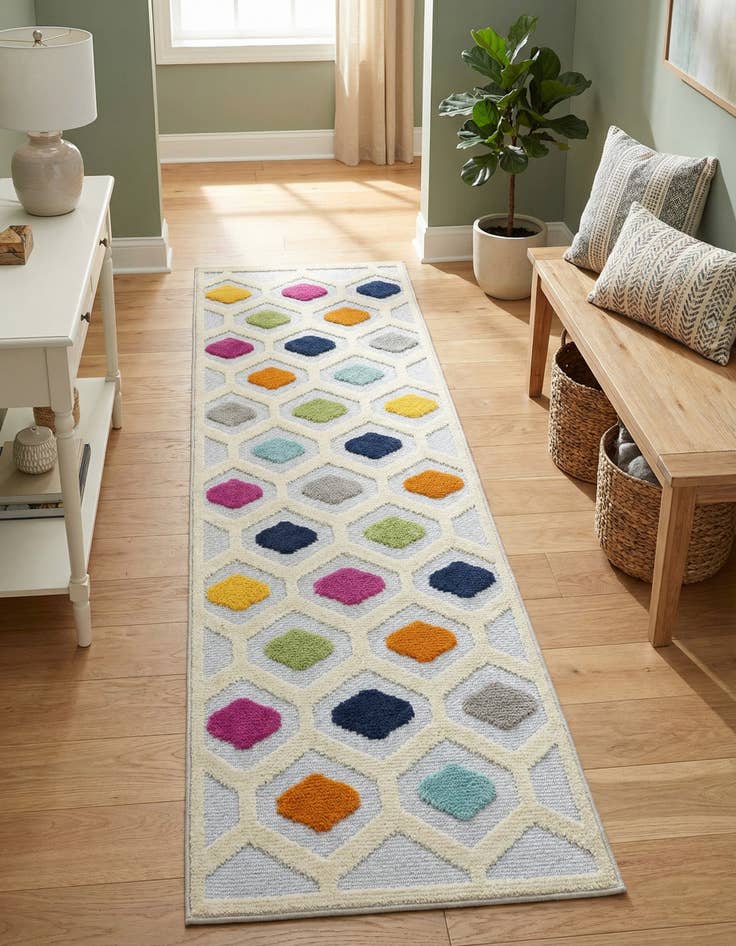 Detail image of 2' x 8' Easy-Clean Aruba Indoor / Outdoor Runner Rug