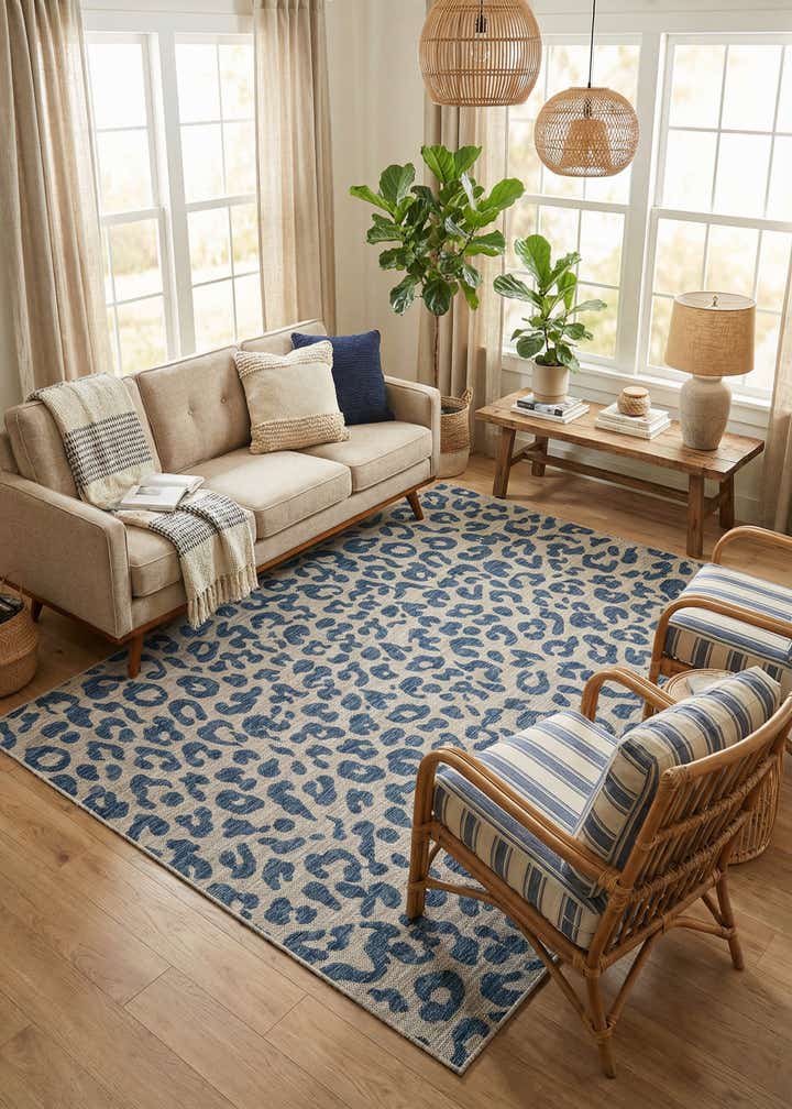 7' x 10' Easy-Clean Safari Indoor / Outdoor Rug