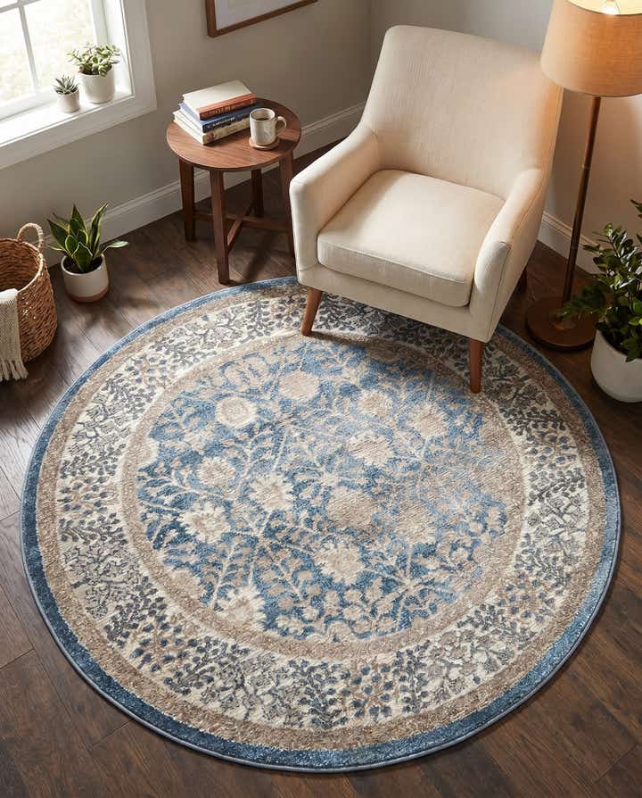4' x 4' Viola Round Rug