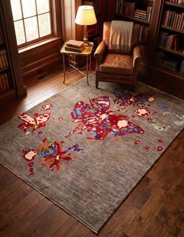 5' x 6' 5 Hand Knotted Ariana Ziegler Rug