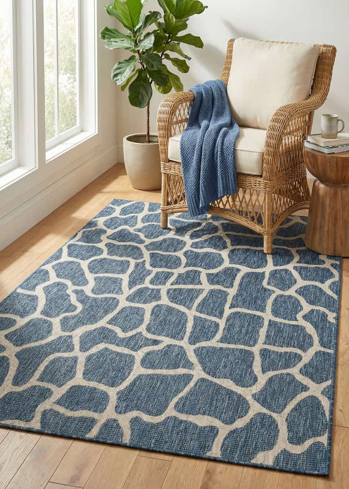 5' 3 x 8' Easy-Clean Safari Indoor / Outdoor Rug