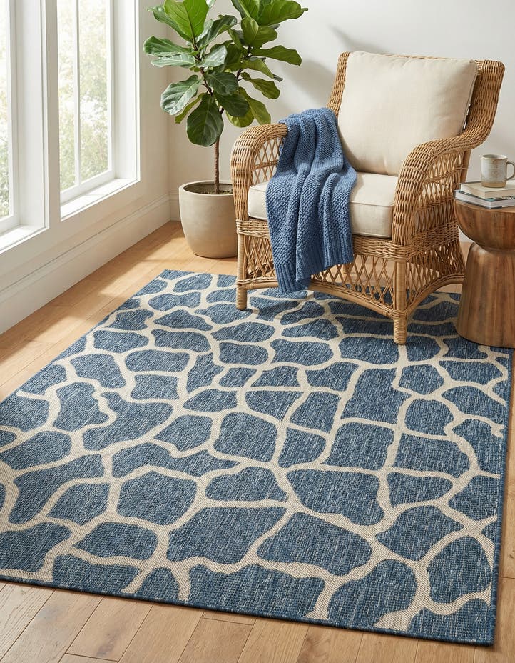 5' 3 x 8' Easy-Clean Safari Indoor / Outdoor...