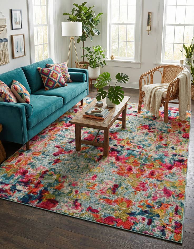 Detail image of 8' x 10' Washable Theia Rug