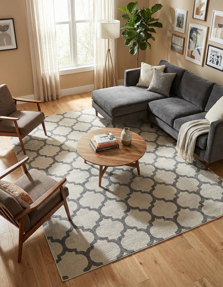 Detail image of 7' 10 x 11' Lattice Rug