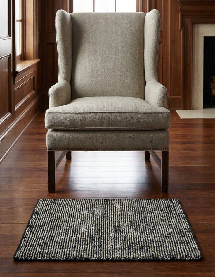 Detail image of 2' 2 x 3' 1 Hand Woven Jill Zarin English Manor Farmhouse Wool Rug