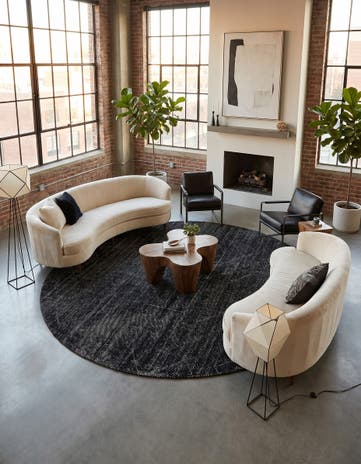 10' x 10' WoolCraft Geometric Round Rug