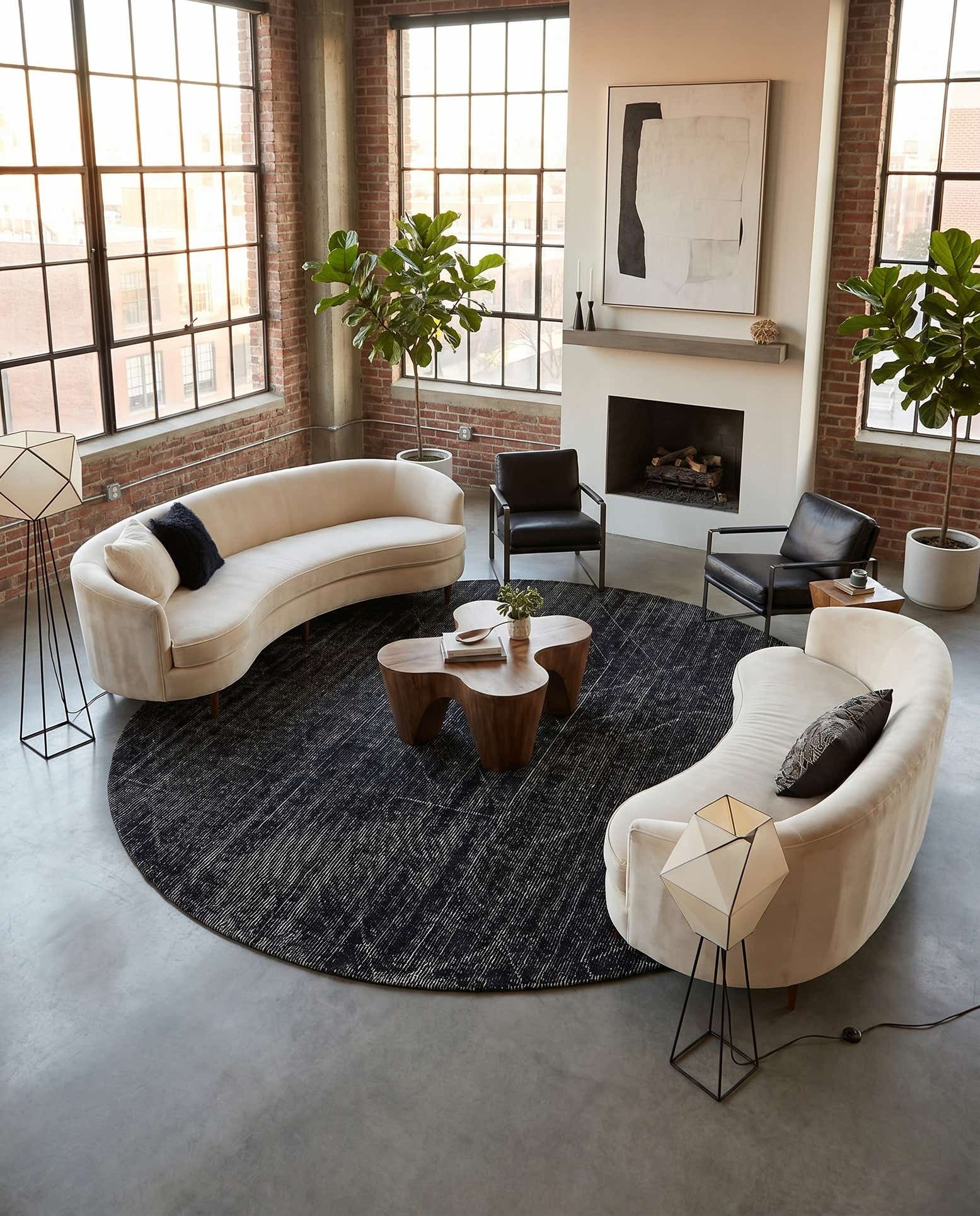 10' x 10' WoolCraft Geometric Round Rug