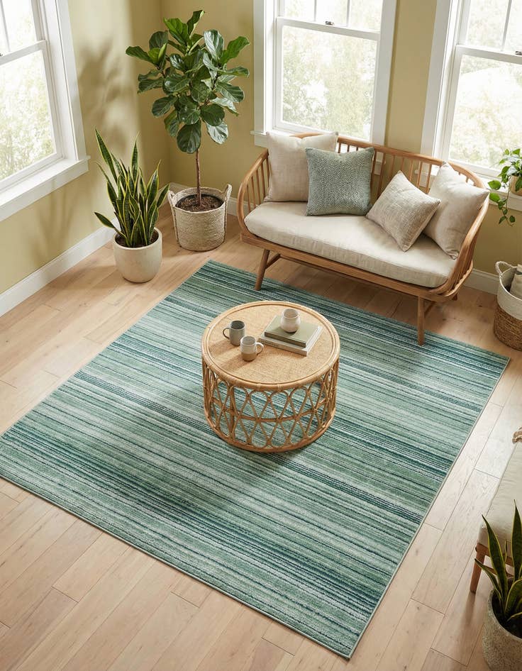 Detail image of 7' 3 x 7' 3 Gemstone Square Rug