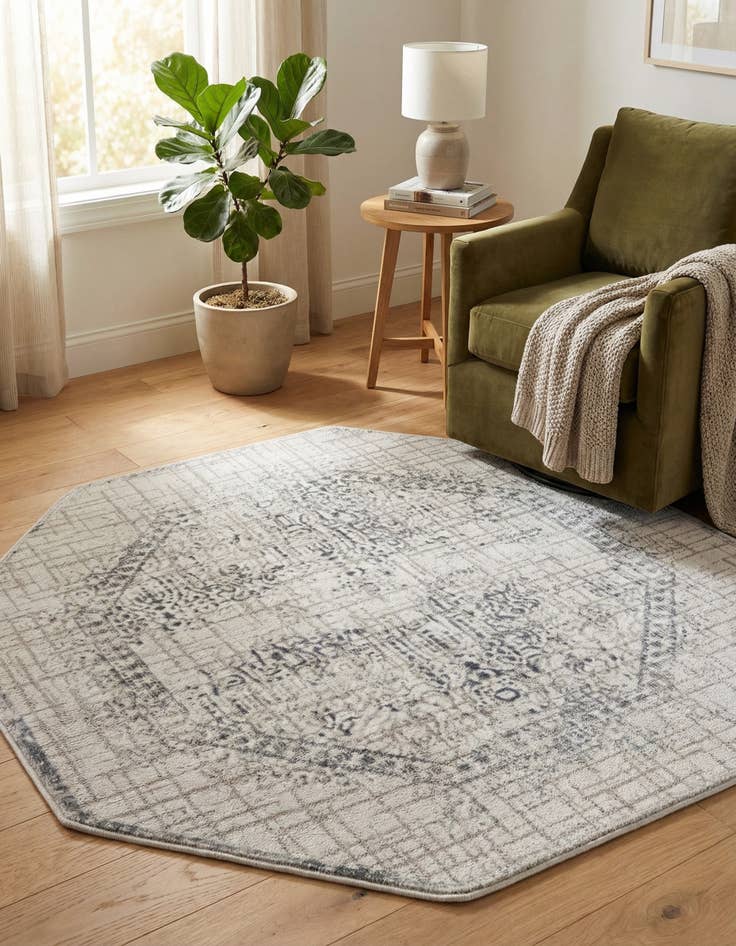 Detail image of 4' x 4' Derbyshire Octagon Rug