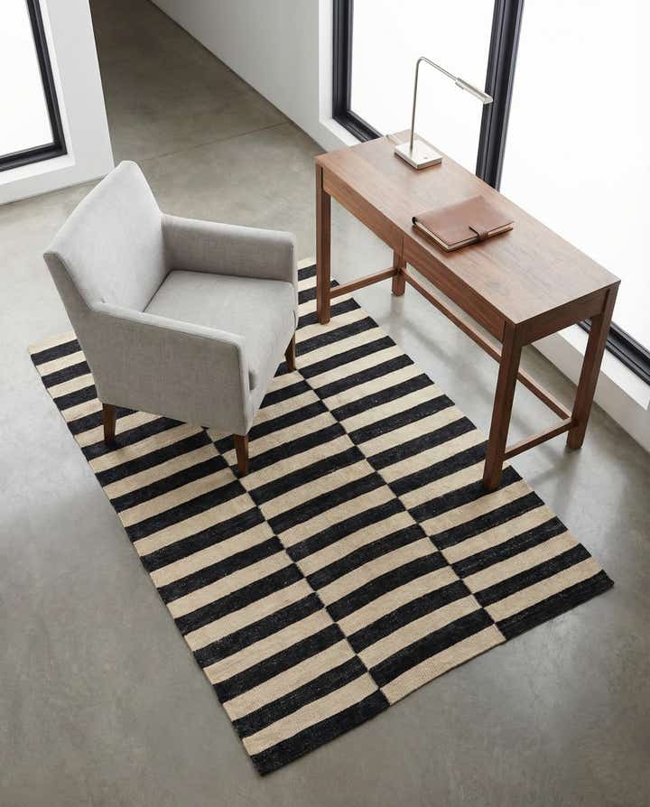3' 6 x 5' Hand Woven Kilim Modern Wool Rug