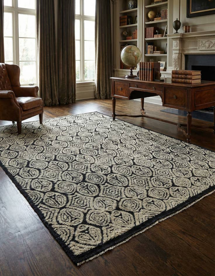 Detail image of 8' x 10' 4 Hand Knotted Darya Wool Rug