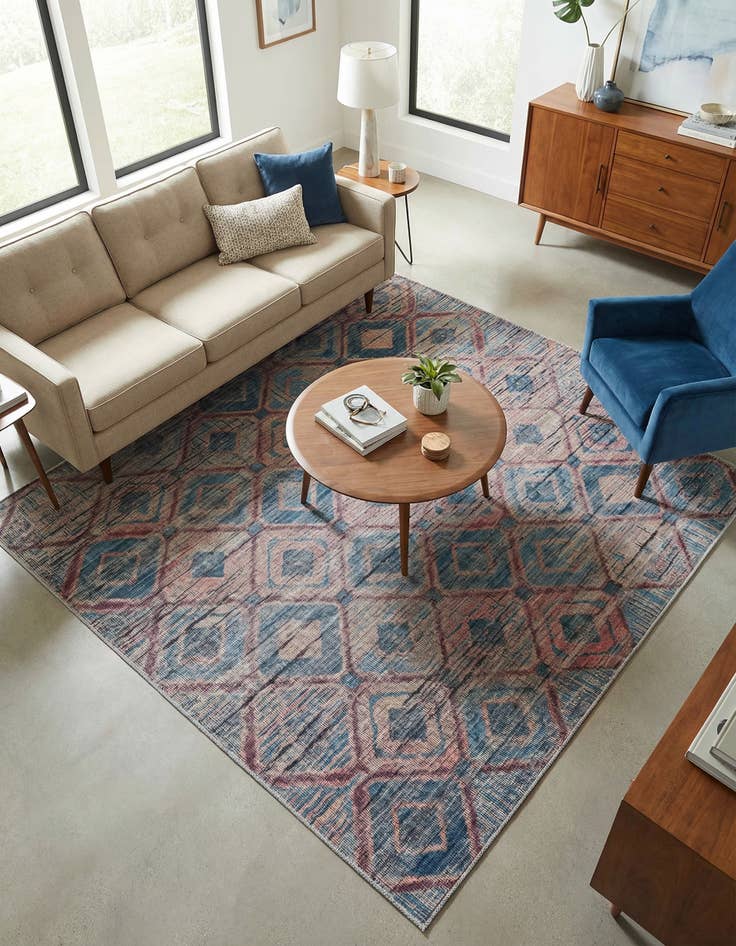 Detail image of 7' 3 x 7' 3  Washable Sisu Square Rug