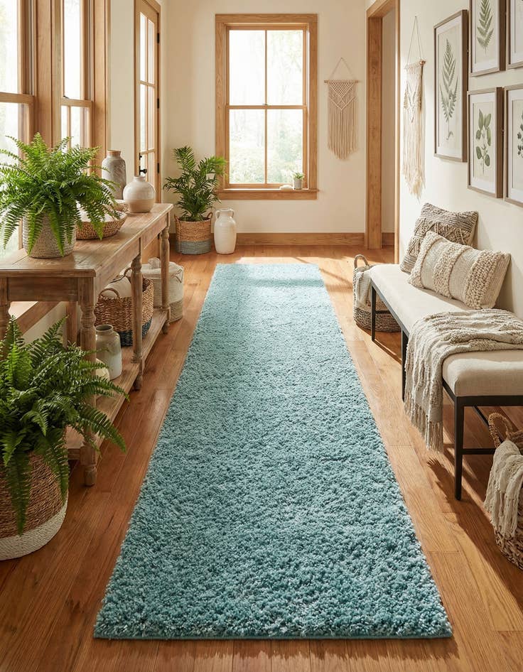 Detail image of 2' 6 x 16' 5 Everyday Shag Runner Rug