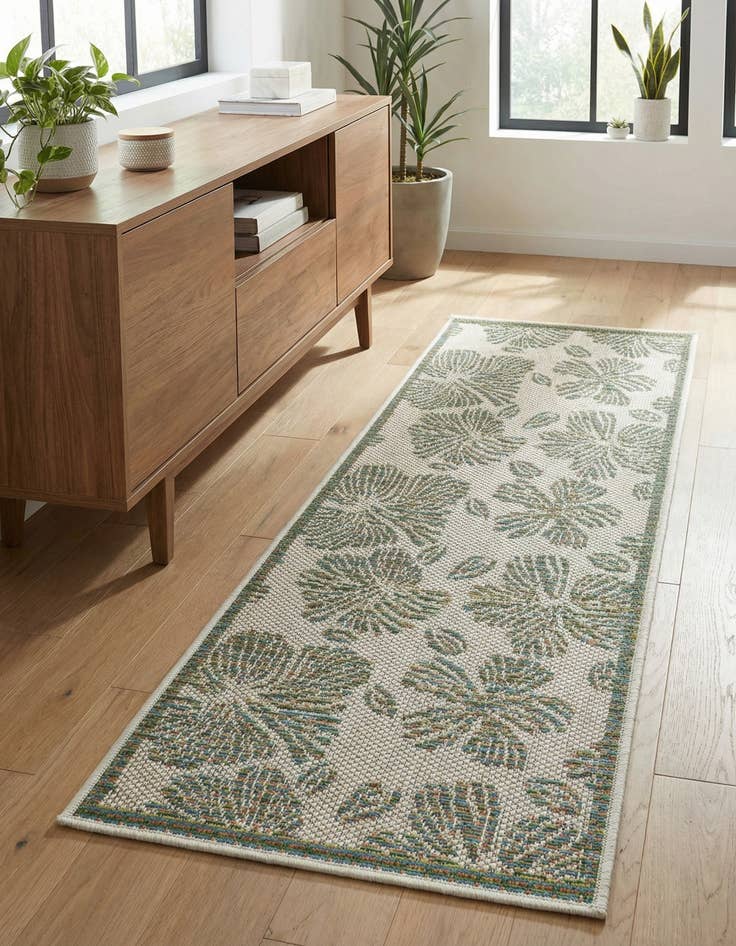 Detail image of 2' x 5' 1 Washable Baja Indoor / Outdoor Runner Rug