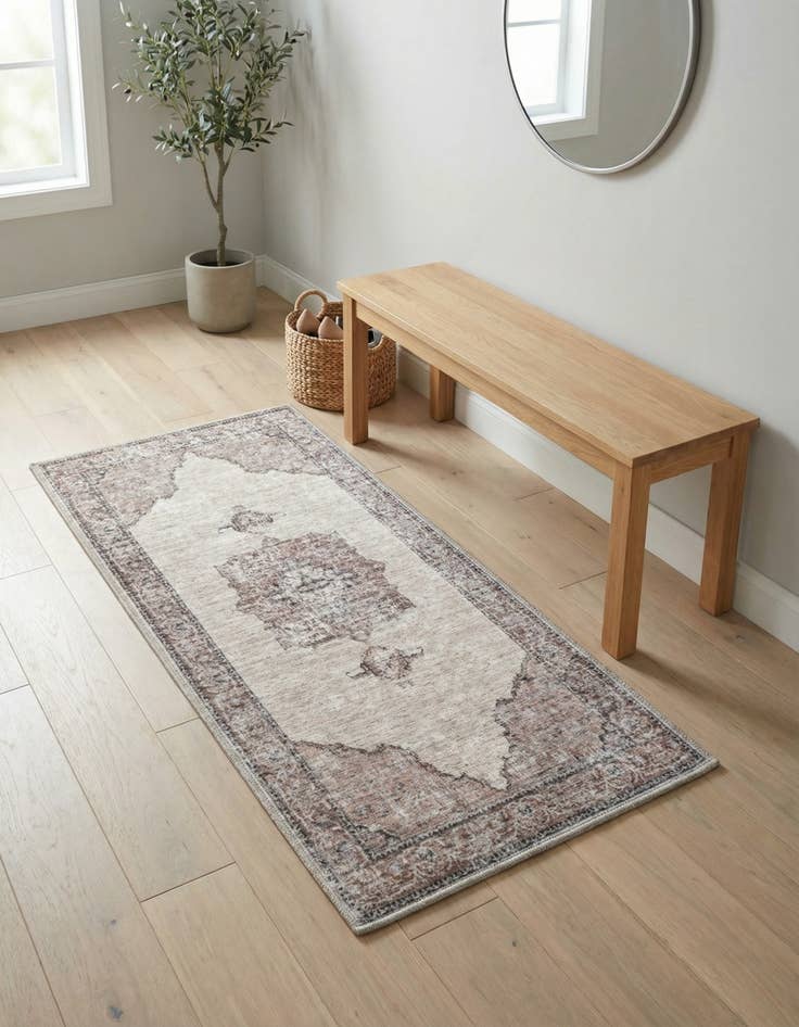 Detail image of 2' x 4' Washable Mangata Runner Rug