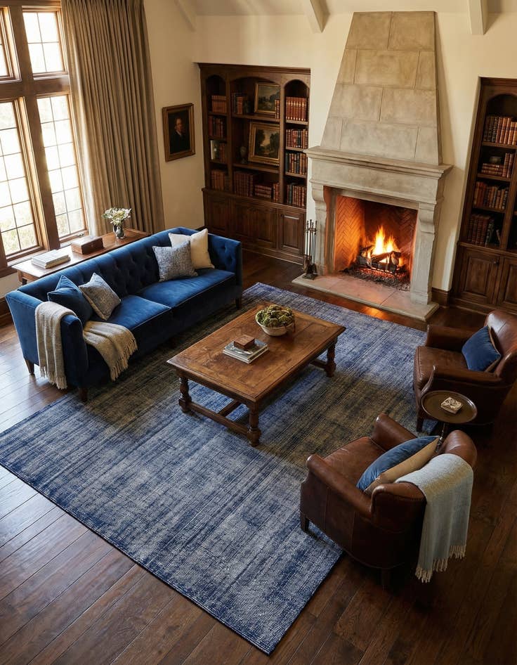 Detail image of 10' x 14' 1 Hand Woven Jill Zarin English Manor Farmhouse Wool Rug