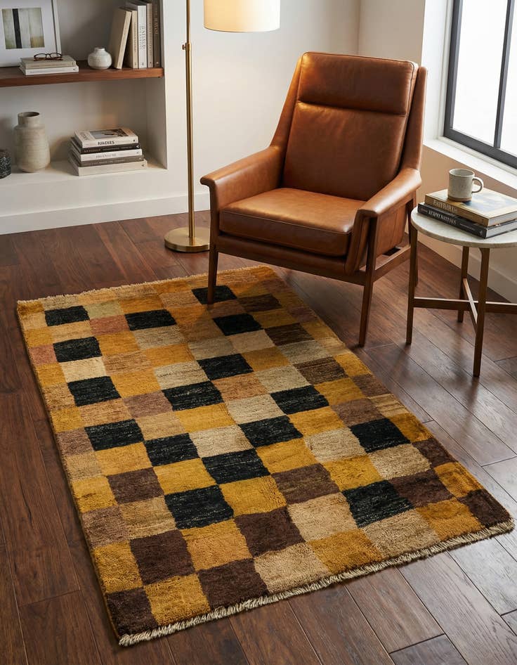 Detail image of 2' 7 x 4' Hand Knotted Modern Ziegler Rug