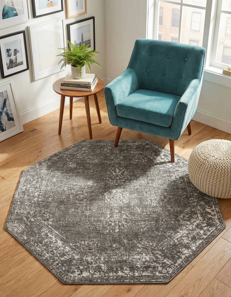 Detail image of 5' 3 x 5' 3 Monaco Octagon Rug