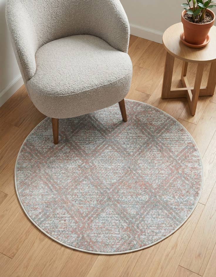 Detail image of 3' 3 x 3' 3 Kamala Washable Round Rug
