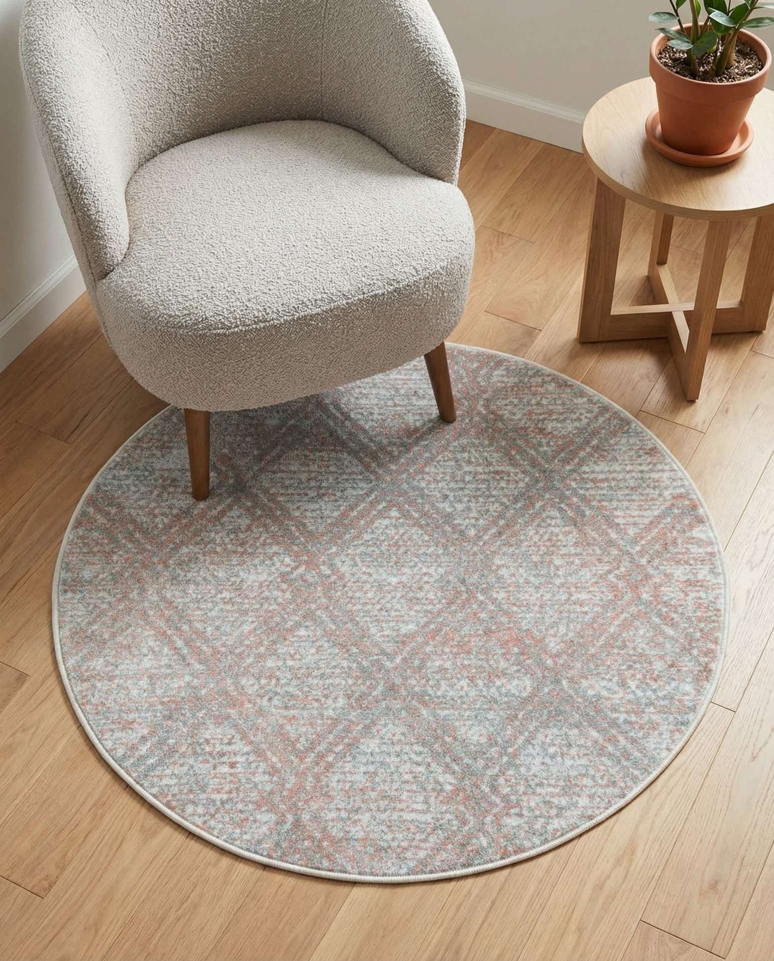 3' 3 x 3' 3 Kamala Washable Round Rug