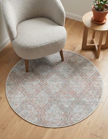 3' 3 x 3' 3 Kamala Washable Round Rug