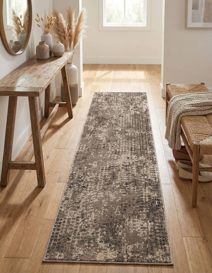 Detail image of 2' 2 x 6' 9 Washable Theia Runner Rug