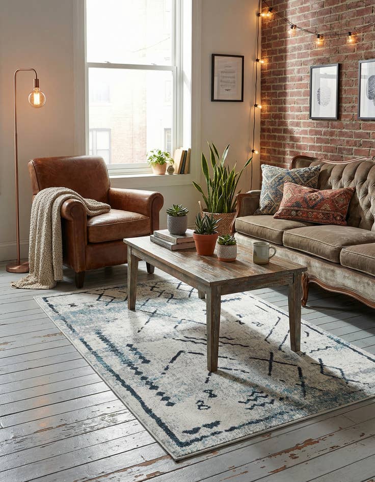 Detail image of 3' 3 x 5' 3 Kamala Washable Rug