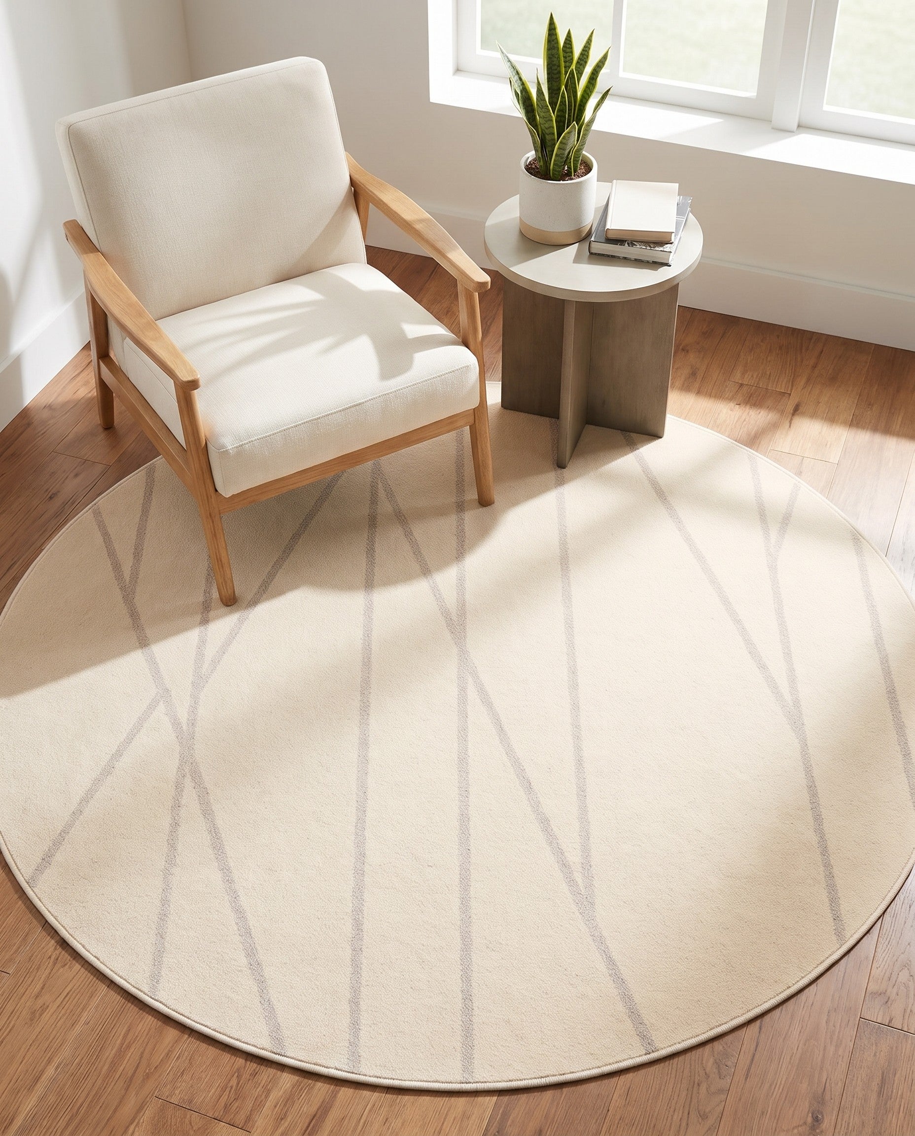 155cm x 155cm Contour Rond Vloerkleed