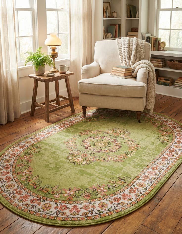 Detail image of 5' 3 x 8' Lucerne Oval Rug