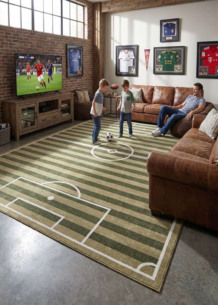9' x 12' Sports Washable Rug