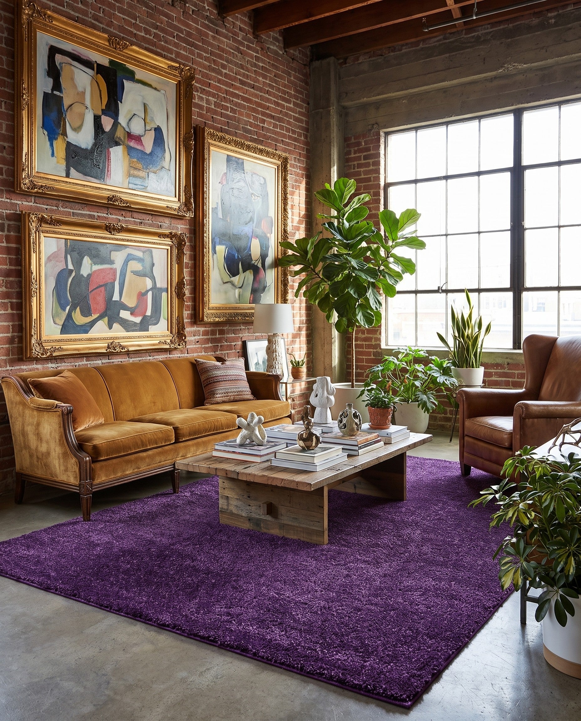 275cm x 365cm Solid Frieze Rug