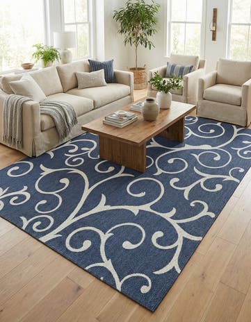 Navy Blue Georgia Rug