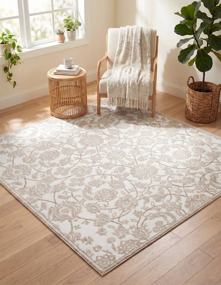 Detail image of 5' 3 x 5' 3 Nepal Square Rug
