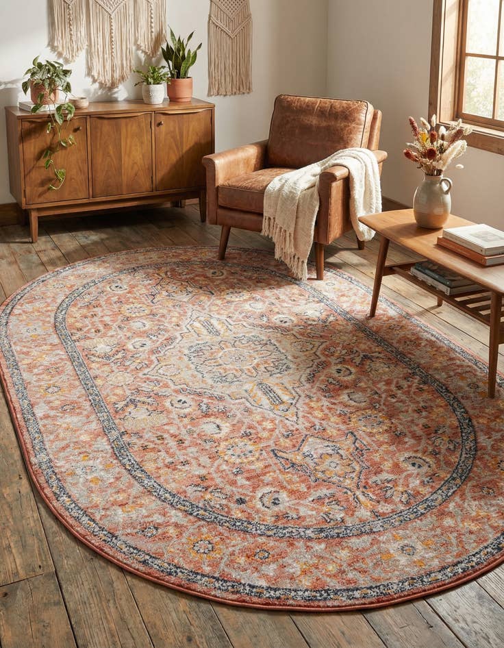 Detail image of  5' 3 x 8' Lola Oval Rug