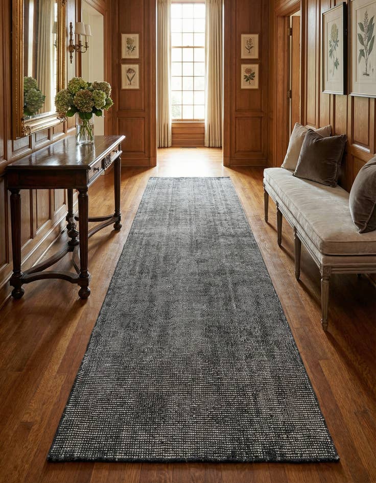 Detail image of 2' 7 x 14' 1 Hand Woven Jill Zarin English Manor Farmhouse Wool Runner Rug