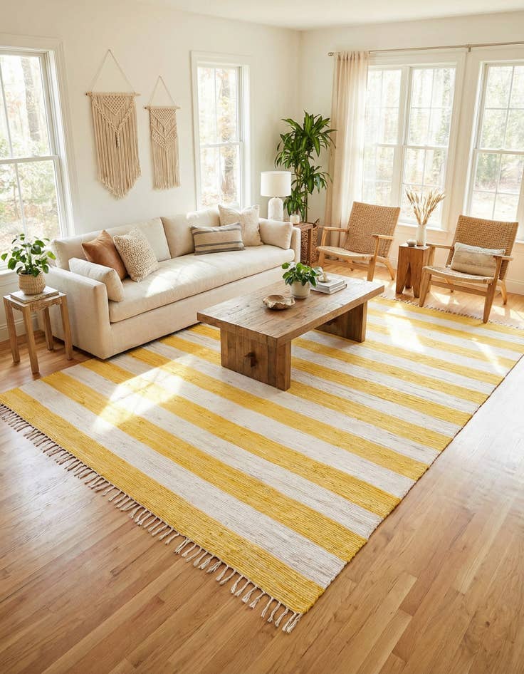 Detail image of 9' x 12' Hand Woven Chindi Rag Rug