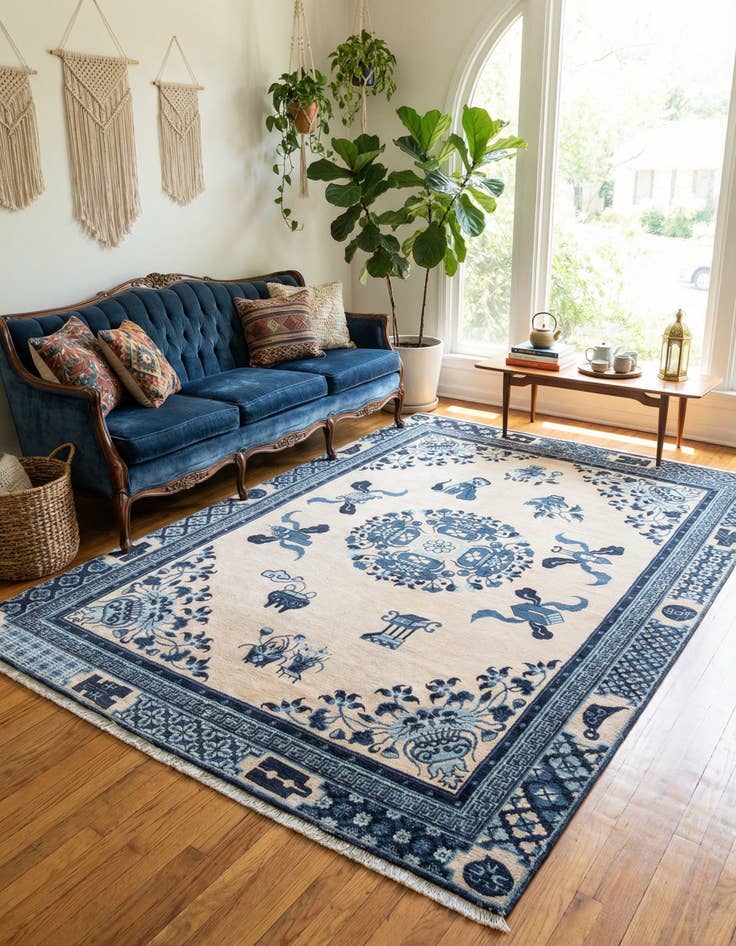 Detail image of 6' 1 x 9' Boutique Rug